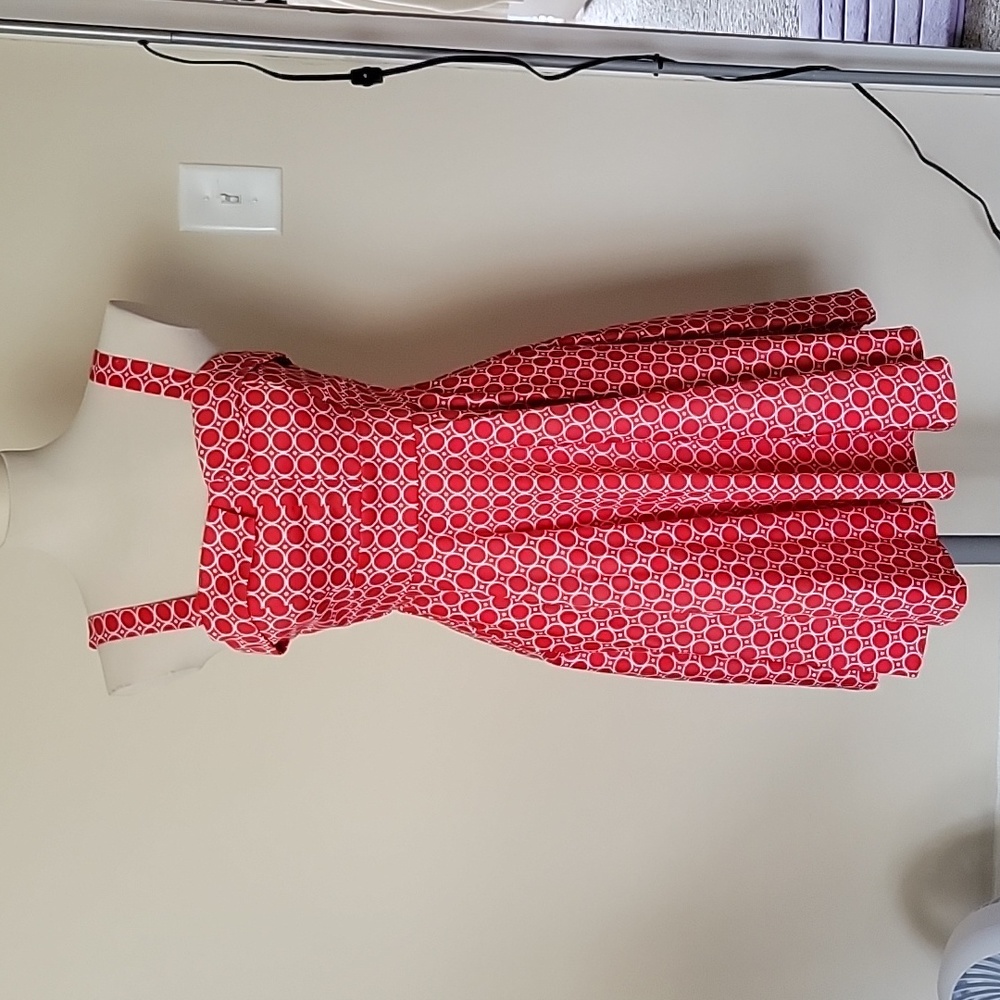 Vintage Retro Red White 50s swing dress